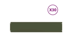 Lawn Edging, Lawn Edgings Vidaxl Prateado Aço (20 X 103 Cm)