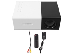 Projetor Portátil Led Para Crianças 1080p Hd Ângulo Ajustável Home Theater Em Preto E Branco
