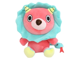 Brinquedo Pelúcia Leão Rosa Adorável Presente Aniversário 24cm