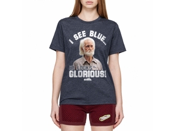 Rockinstone Old School Movie Glorious Heather Navy Adult T-shirt Size:xxl