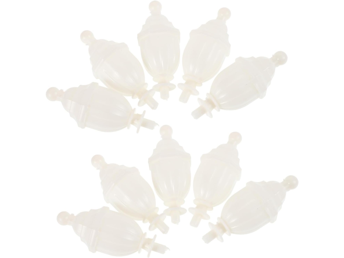 Conjunto De 8 Peças Acessórios Para Mosquiteiro Garvalon, Decoração Plástica Para Quarto, Tampa Para Haste, Suporte Para