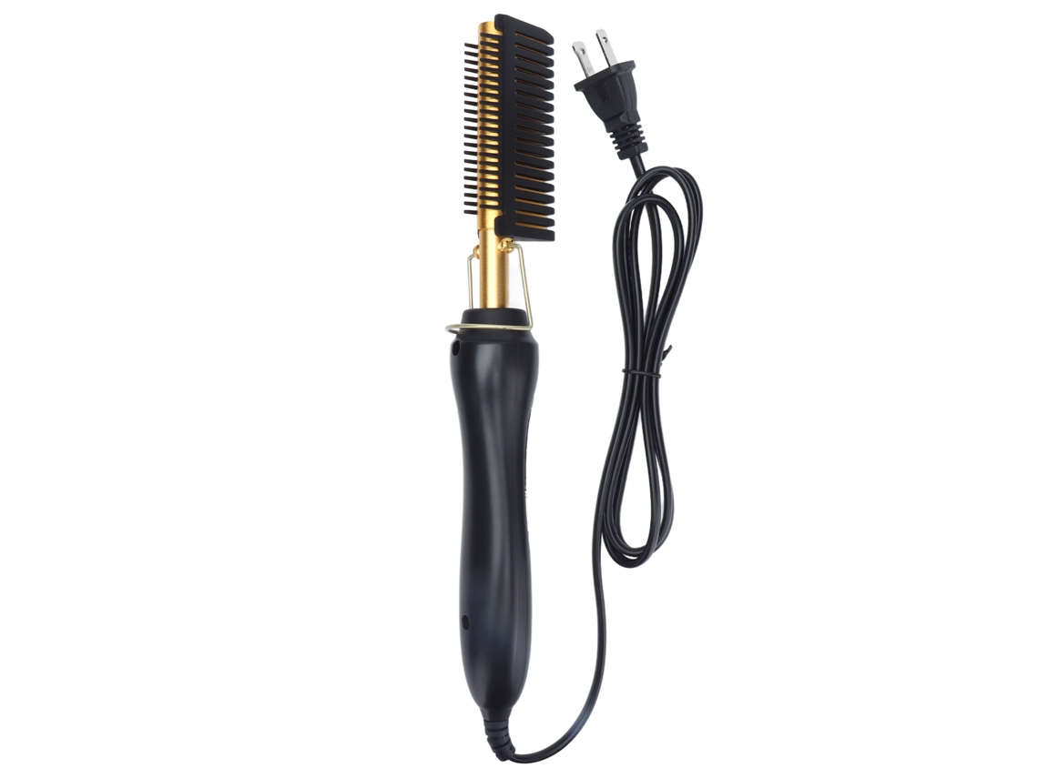 Pente de alisamento de cabelo com controle de temperatura 3 níveis energia econômica tensão dupla 110-240v S/MARCA