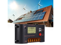 Laxiscreed Regulador Solar Ajustável 20a Para Baterias De 12v E 22.2v Lithium Ou Chumbo-ácido