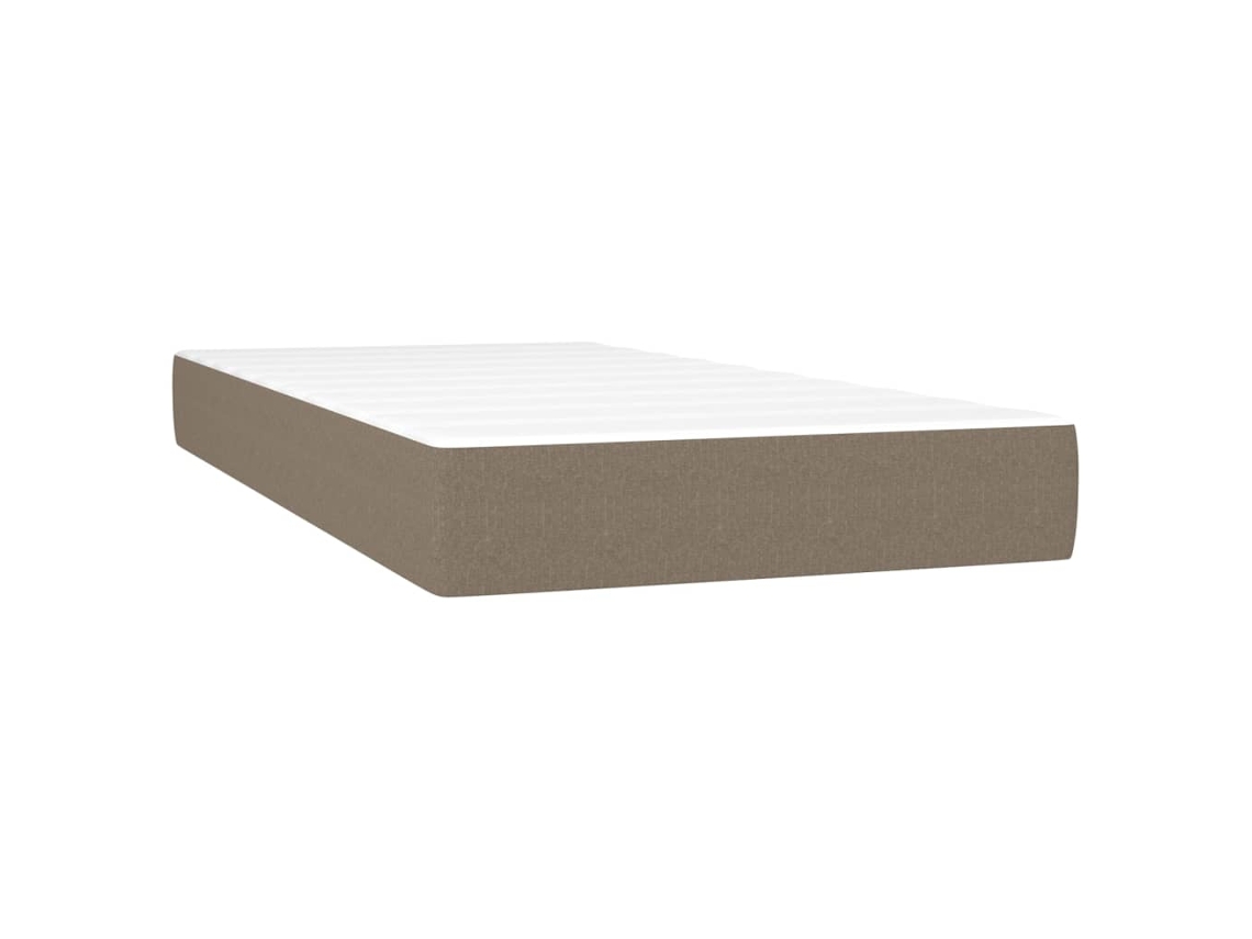 Pocket Spring Bed Mattress, Pocket Spring Bed Mattresses Vidaxl Cinzento-acastanhado Tecido (100 X 200 Cm)