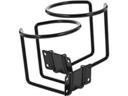 Conjunto De 2 Porta-copos Universais De Ferro Preto, Estáveis E Seguros Para Barco E Carro.
