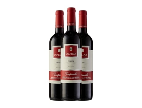 Vinho OCHOA 8A Tempranillo Navarra Crianza (0.75 L - 3 Unidades)