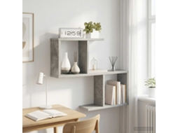 Vidaxl Prateleira De Parede Cinzento Cimento 60 X 12 X 50,5 Cm