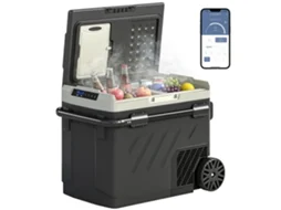 Refrigerador Elétrico 49l Compressor Zona Dupla App Rodas -20°c A 20°c Usb