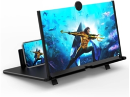Ampliador De Tela 12'' Para Celular, Projetor 3d Hd Com Ampliação E Expansão Para Filmes, Vídeos E Jogos Em Smartphones, Fm