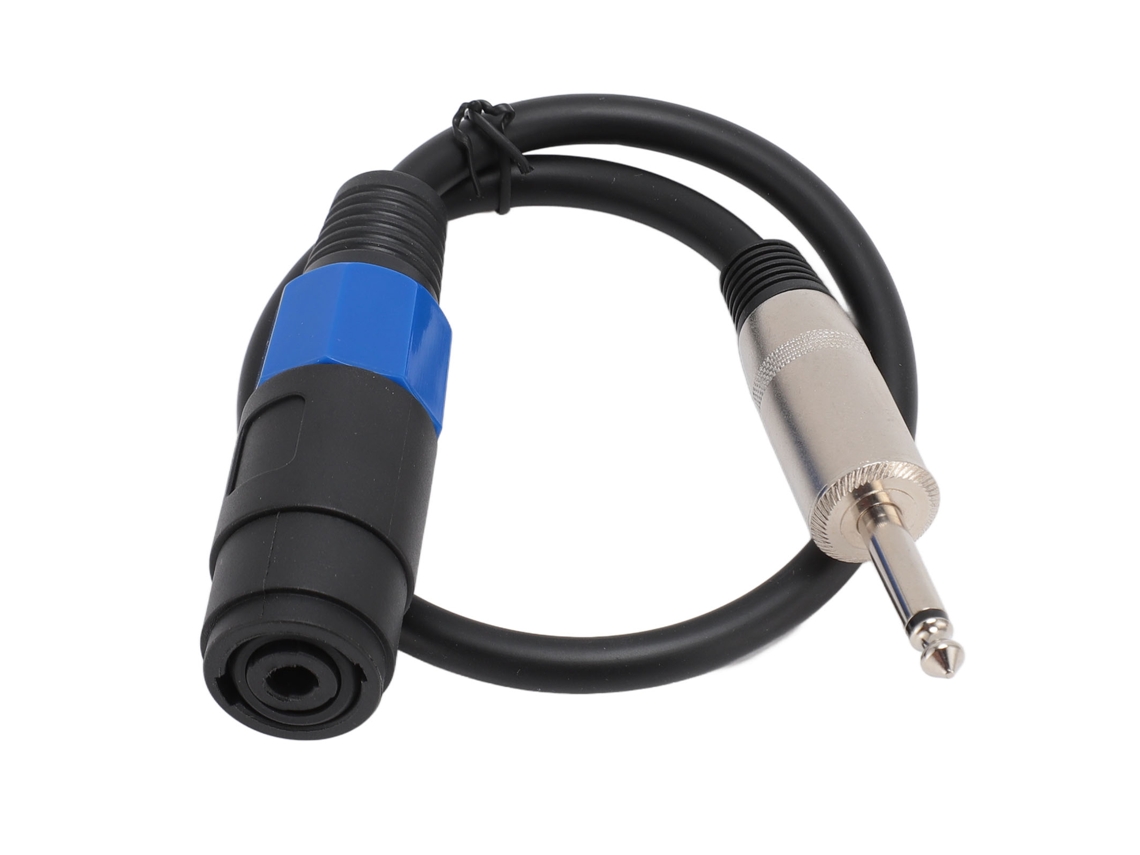 Cable para Altavoces de 6,35 Mm Hembra a Macho, Amplificador de Alta Potencia, Monitor, Escenario, Subwoofer.