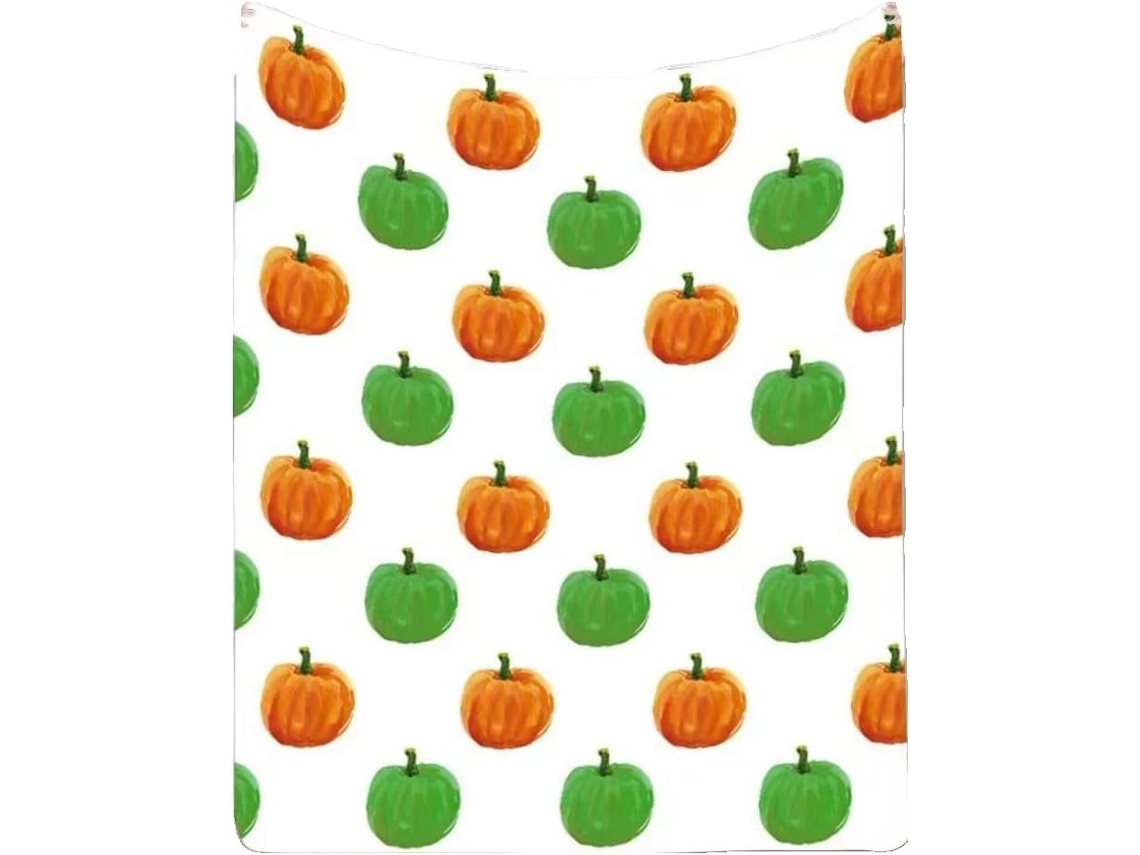 Manta Pequena Syjym Halloween em Flanela com Estampa Digital Confortável Macia e Quente de Dupla Face Ideal Pa