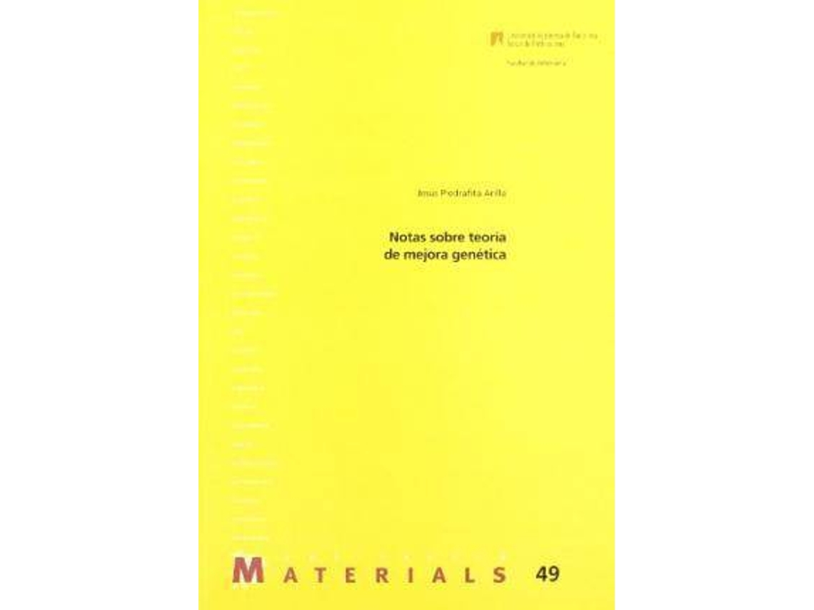 Livro Notas sobre teorÃ­a de mejora genÃ©tica de Jesãºs Piedrafita Ardilla (Espanhol)