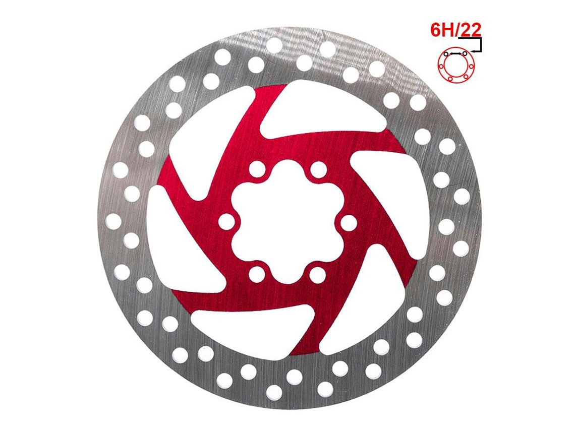 Disco De Freio 120mm 6h Vermelho