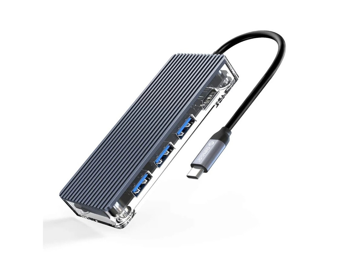 Hub Usb C, Adaptador Usb C 6 Em 1 Com Hdmi 4k, Slot Para Cartão Sd/tf, 3 Portas De Dados Usb 3.0 Para Macbook Air/pro, Xps, Pixelbook E Mais Yizhood