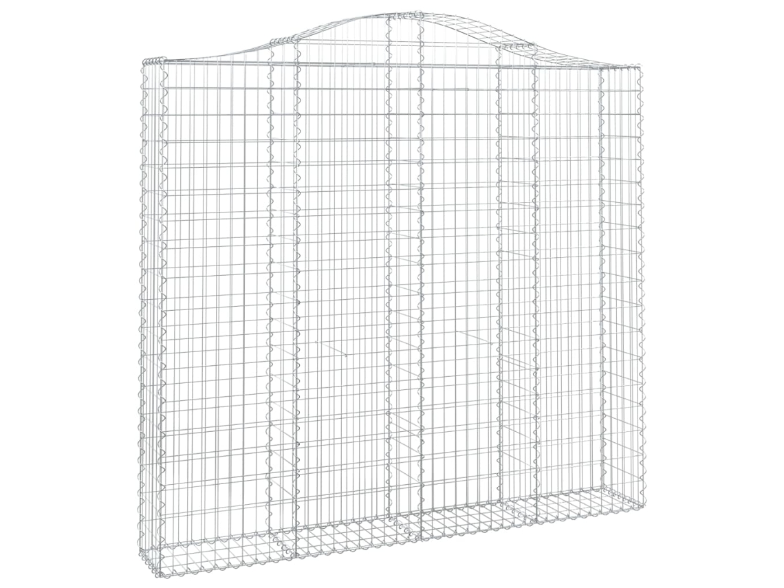 Cesto gabião VIDAXL Prateado Ferro (200x30x180/200 cm)