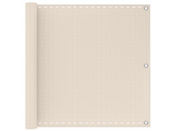 Conjunto 1 Tela De Varanda Vidaxl Creme Polietileno De Alta Densidade (75 X 800 Cm)