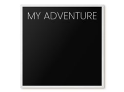 Magnetic Board My Adventure For The Living Room Espelharte (50x50 Cm)