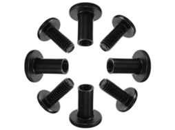 Conjunto Bestonzon Com 20 Porcas Sextavadas Pretas De Tamanho Médio Compatíveis, Em Ferro Fundido, Com Função