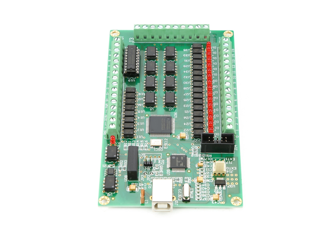 Placa de Movimento Usb Mach3 4 Eixos 200khz Cnc