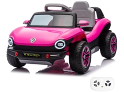 Buggy Elétrico Para Crianças 12v - Volkswagen E-buggy - 1 A 5 Anos - Rosa