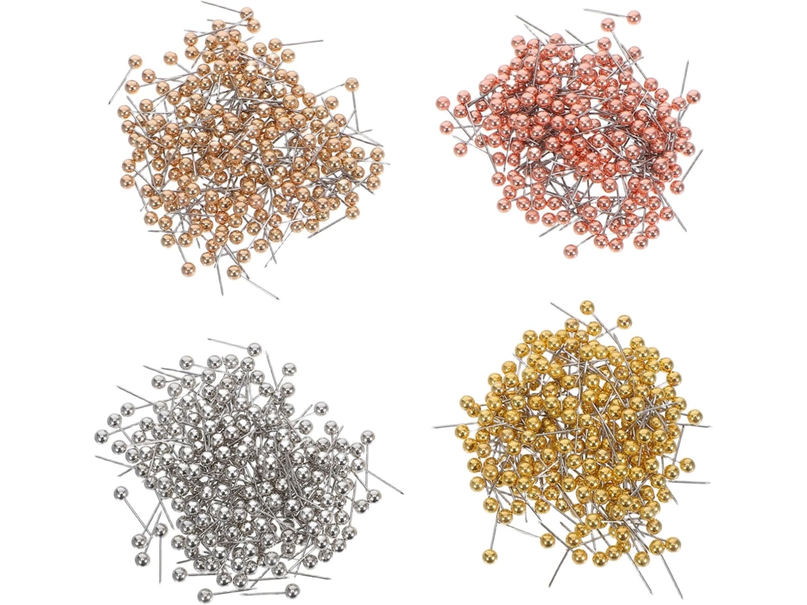 Tachinhas decorativas redondas de plástico com cabeça esférica para quadrados de cortiça, 800 unidades, ideais para fixação.