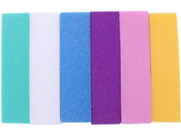 Bloco De Lixa De Esponja Para Unhas, Conjunto De 6 Peças