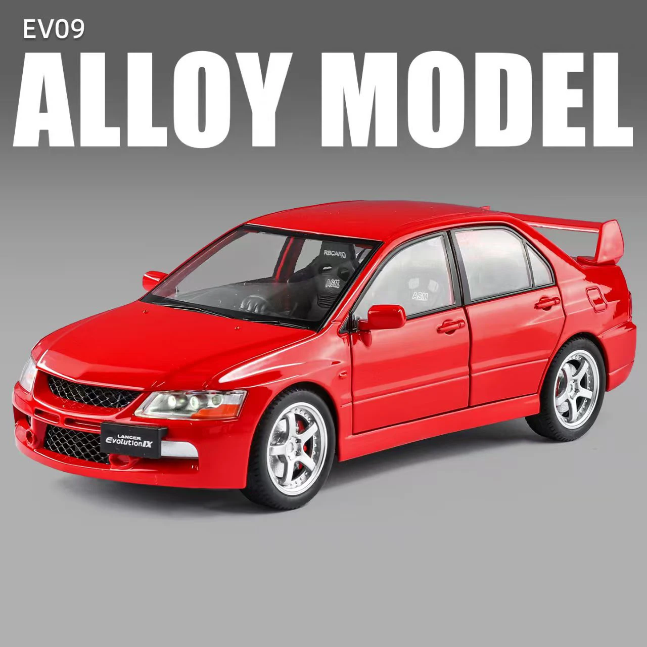 (vermelho) Miniatura De Carro Modificado Em Escala 1:24, Feita Em Metal Fundido, Com Efeitos Sonoros E Luminosos - Um Brinquedo Infantil.