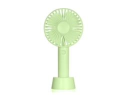 Mini Ventilador Portátil Com Bateria E Suporte De Mesa.