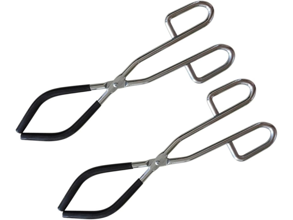 Amosfun Grampos com Bico de Metal Antiderrapante Preta, Pacote com 2 Unidades, Cor Aleatória