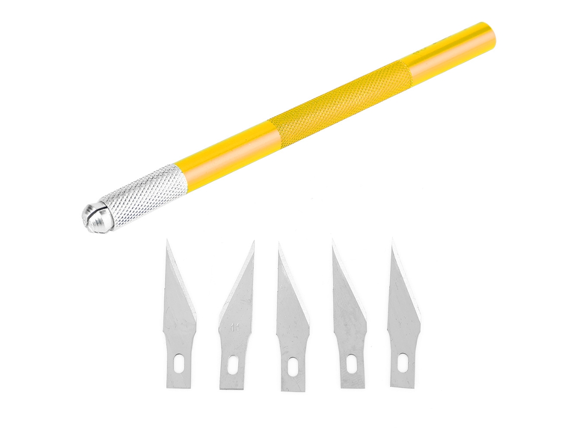 Ferramenta de Corte de Caneta para Metal Madeira Papel com 5 Lâminas
