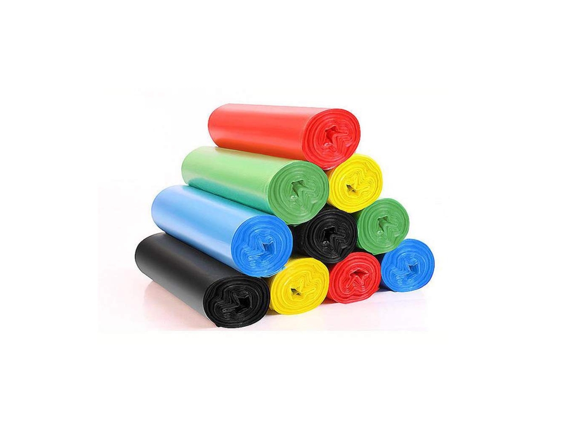 25 Rolos de Sacos Lixo, para Forros, Resistentes, Cozinha, Escritório e Banheiro Roxo 500 Unidades 50 Cm