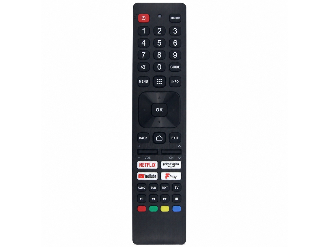 Comando À Distância Para Tv Compatível Com Sharp Rmc0137n Com Botões Netflix, Prime Video E Youtube_dae