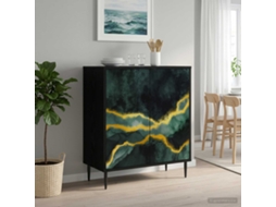 Vidaxl Buffet Wijhe Carvalho Preto 69 X 33 X 76 Cm