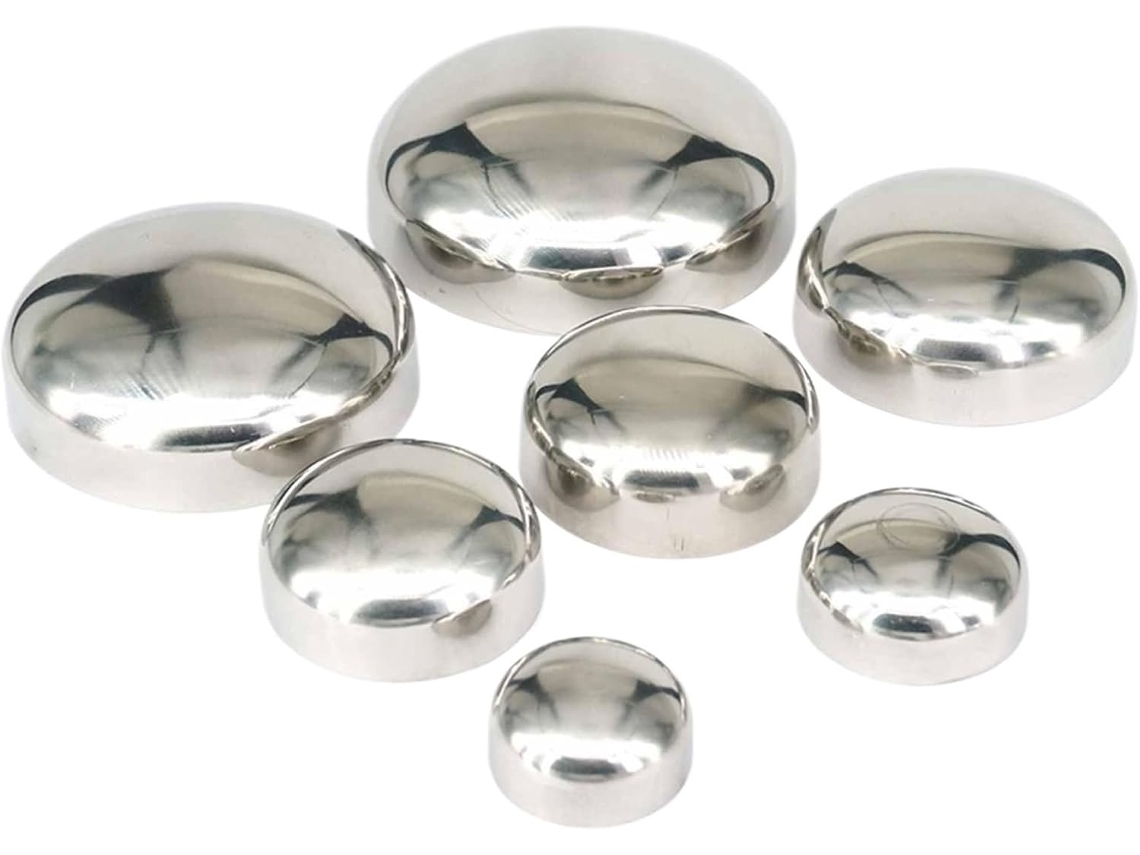 Peça Tampa De Extremidade Sanitária Para Solda Topo Em Aço Inoxidável 304, Diâmetro Externo De 19 25 32 38 45 51 57 63 76