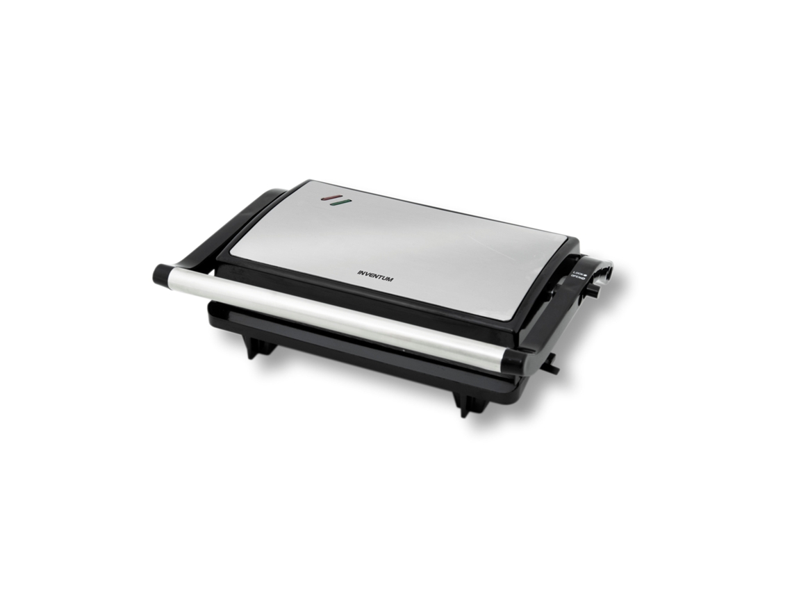 Grelha De Mesa Multifuncional Inventum Contact Grill 750w Em Aço Inoxidável Preto