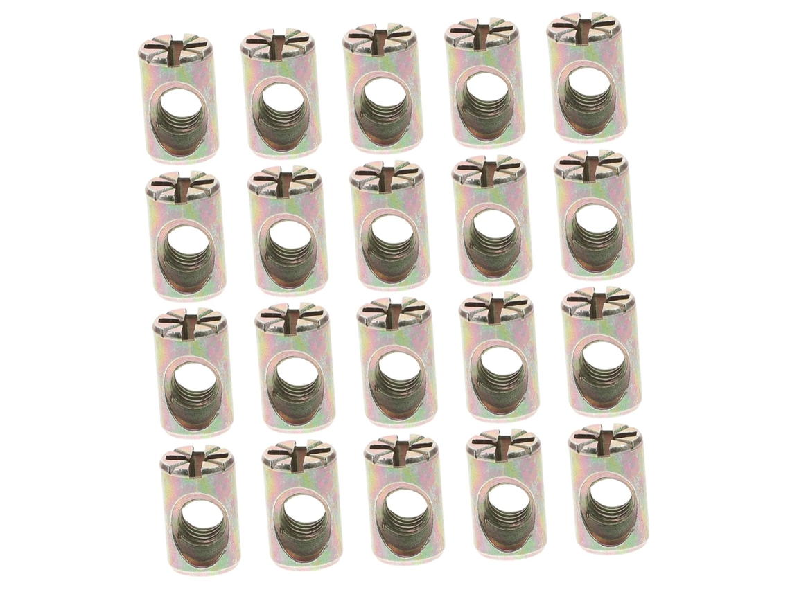 Kit De 20 Porcas Ranhuradas M6 X 15mm Holibanna Para Conectores Móveis, Peças De Reposição, Cavilhas Transversais Para