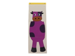 Saco de Armazenamento Pendurado na Parede com 3 Camadas de Feltro Animal Cartoon 100.5x34.7cm S/MARCA
