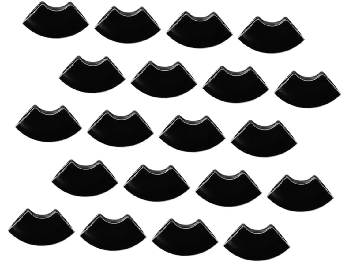 Conjunto De 20 Protetores Pés Mesa, Capas De Plástico Antiderrapantes Para Móveis Com Pés Em Formato Grampo, Capas