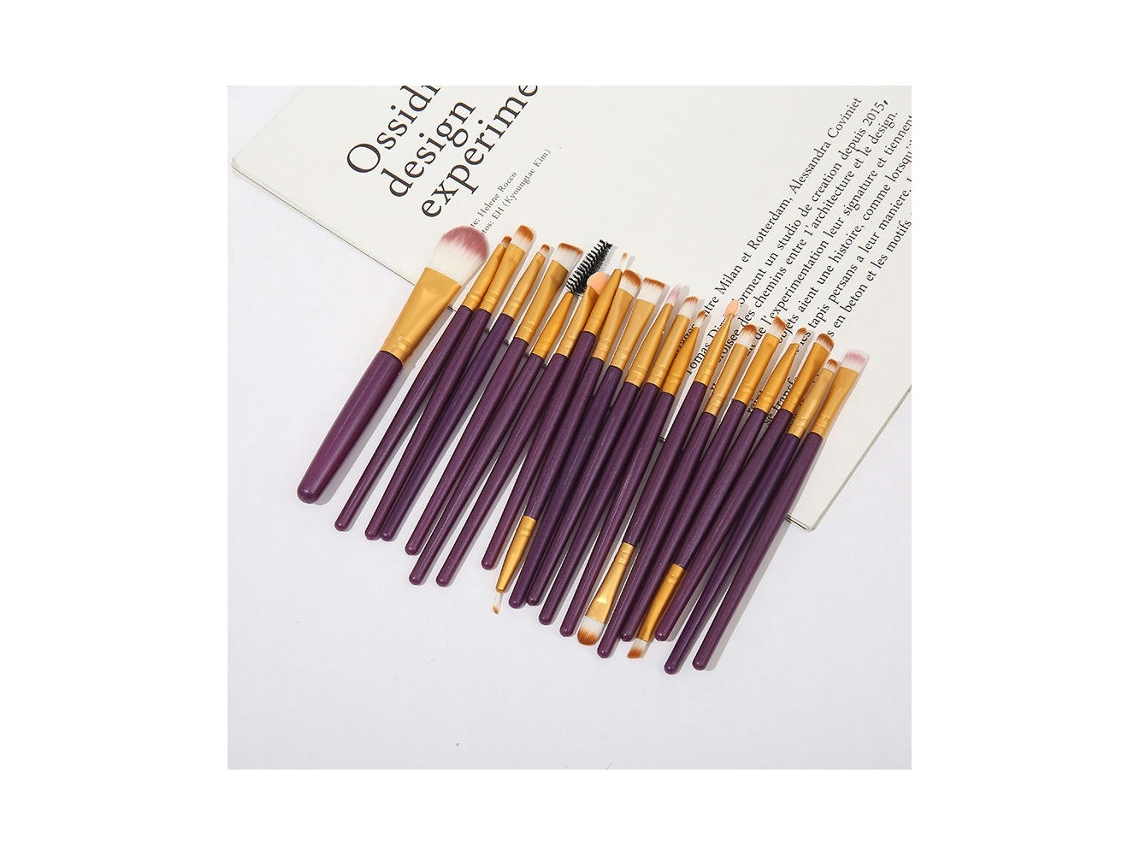 Eye Set Premium Synthetic Foundation Powder Concealer Contour Eye Shadow Brushes & Tools Travel BrushColor 3 LUUCOZK