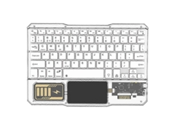 Teclado Sem Fio Luminoso, Touchpad Recarregável, Teclados Bluetooth Para Telefone, Pc, Tablet E Jogos Ly Ebike