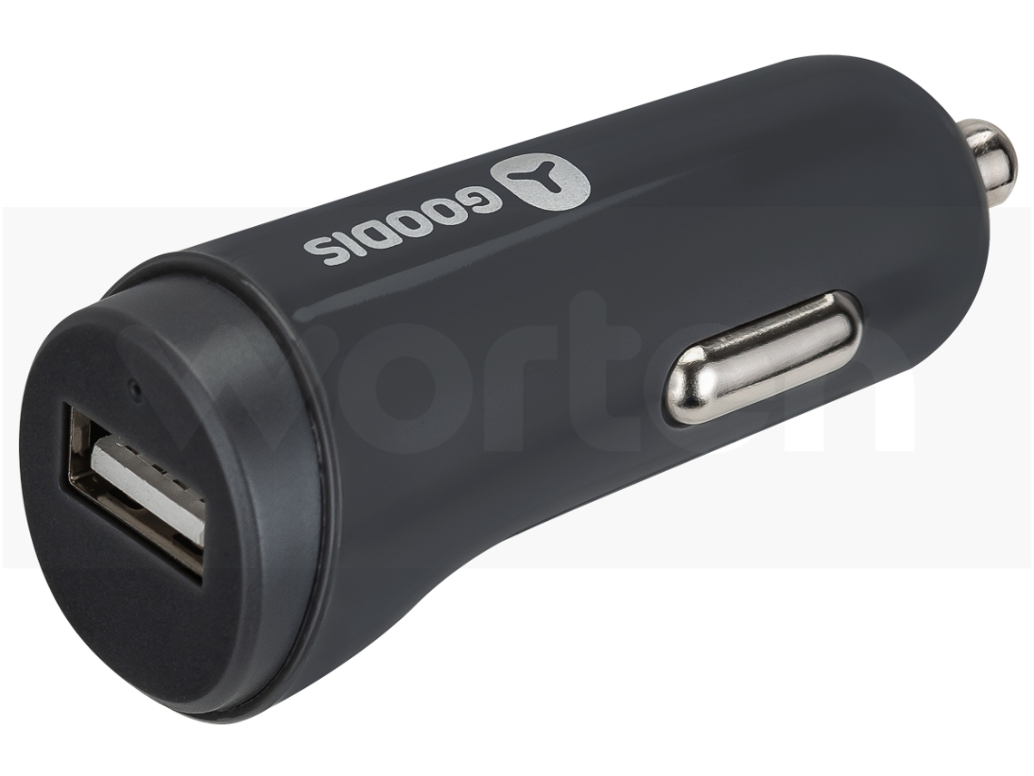 Adaptador Auto GOODIS 5V-2.4A Cinza