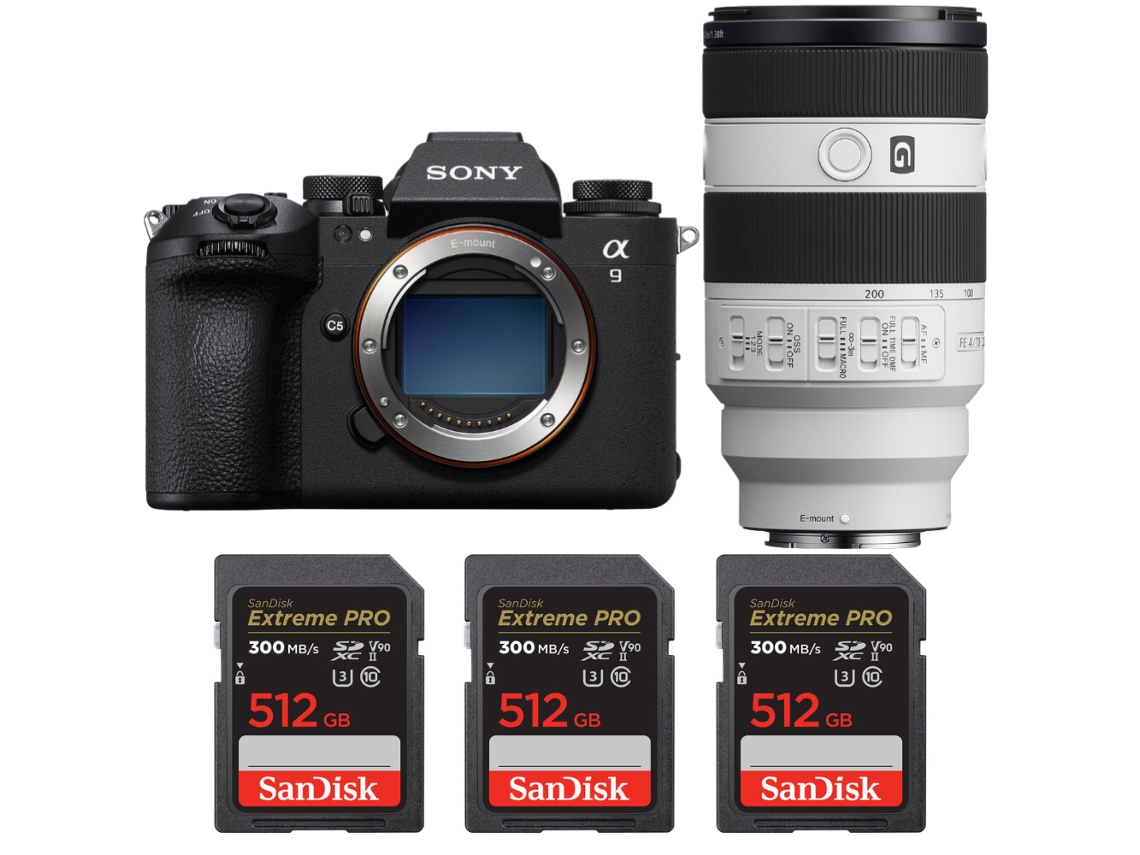 A9 Iii + Fe 70 200mm F/4 Macro G Oss Ii + 3 Sandisk 512gb Uhs ii 300mb/s + Ebook “20 Dicas para Fotos Que Impressionam” SONY