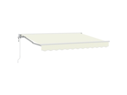 Toldo Retrátil Para Sol Vidaxl Branco Tecido (250x200 Cm)
