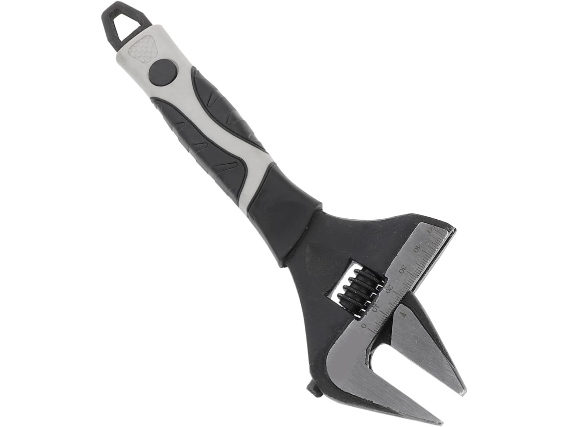 Chave Inglesa Multifuncional Ajustável De Aço De 15 Cm, Ampla Abertura, Robusta Para Manutenção.