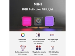 Luz Led Mini Para Fotografia Regulable Portátil Com Bateria 2200mah Luz Suave Painel De Luz Led Para Vlog Câmera Móvel
