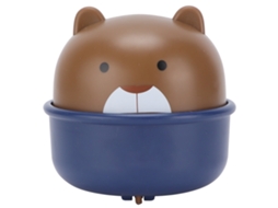 Brinquedo de Carrinho Inercial Urso Marrom com Força de Retorno Mecânica S/MARCA