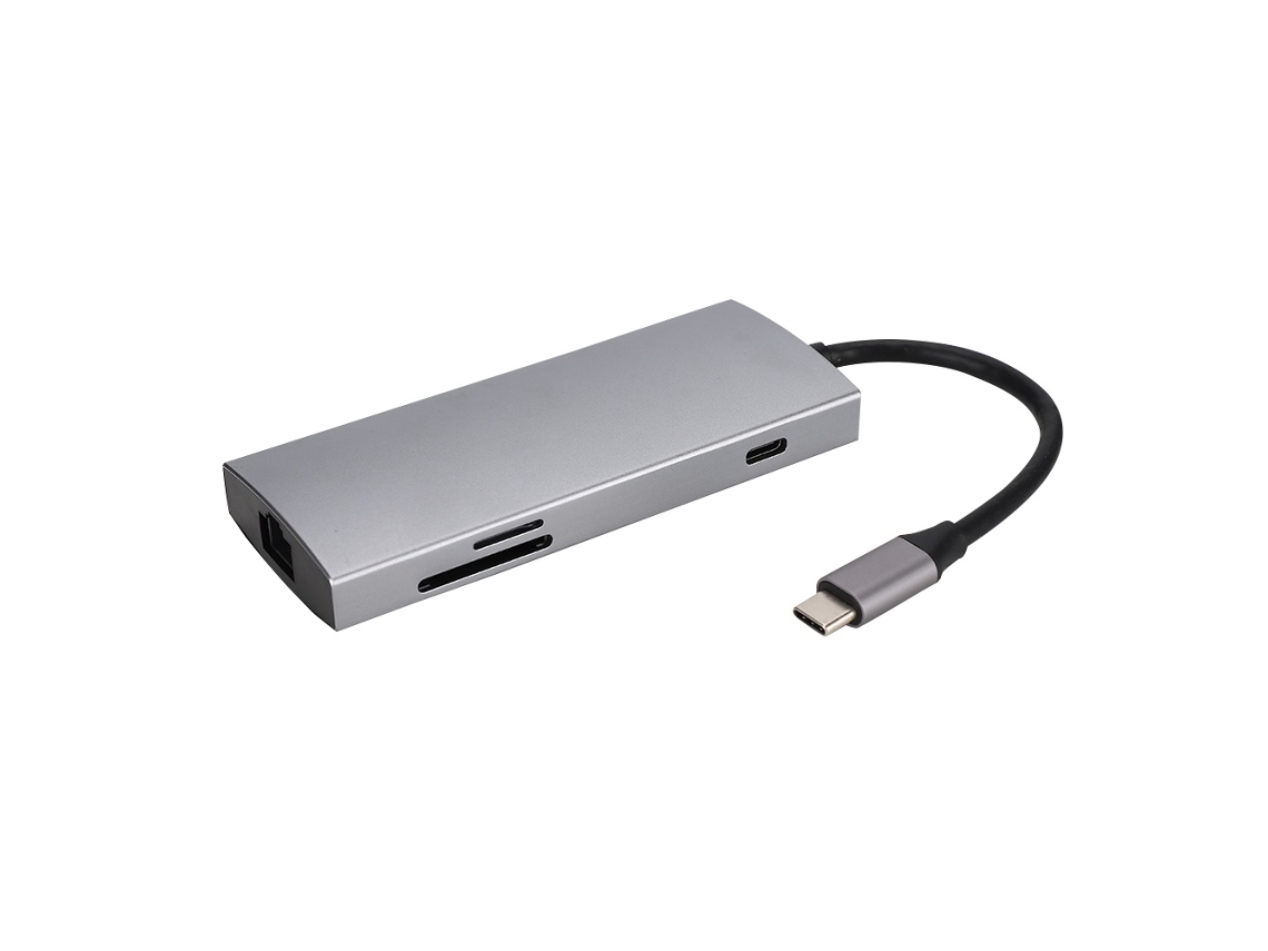 Vt106 Hub Docking Station Usb Dock De 7 Em 1 Multifuncional Type C