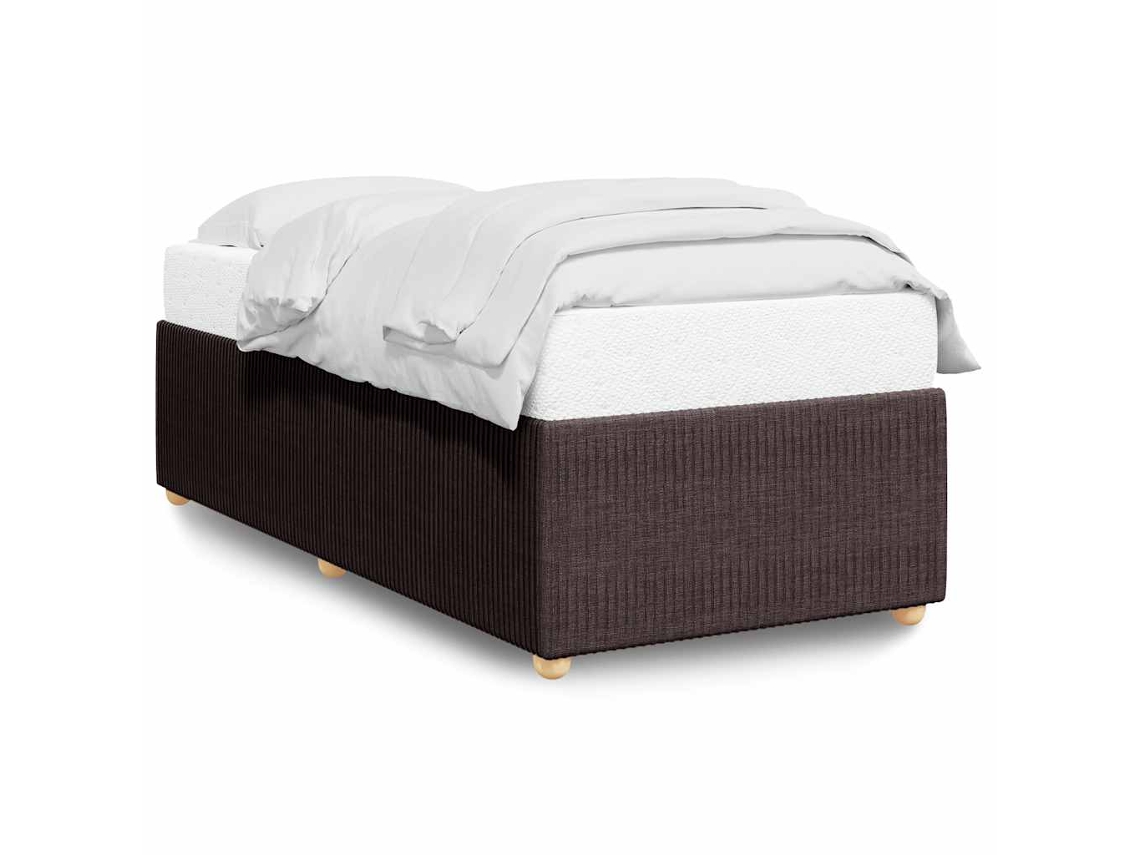 Estrutura de Cama Tecido Castanho Escuro MAISON EXCLUSIVE (80x200 cm)