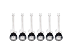 2026 colheres em Forma de Guitarra de Aço Inoxidável 18/10 Lindas Colheres para Café Casa Presente
