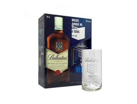 Estojo + Vidro de Ballantine GEORGE BALLANTINE AND SON